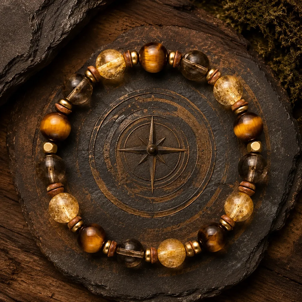 Earth Element Guardian crystal bracelet and ritual set