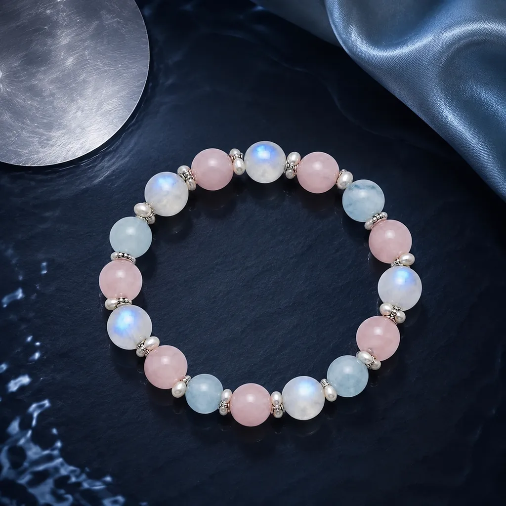 Water Element Guardian crystal bracelet and ritual set